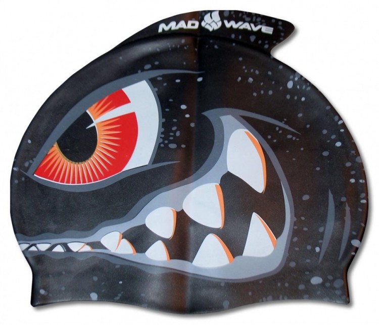 Детская шапочка для плавания Mad Wave Shark
